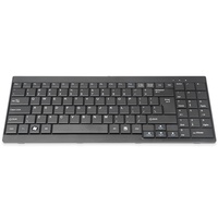 Digitus DS-72000US Kabelgebunden KVM-Tastatur US-Englisch, QWERTY, Schwarz