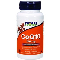 NOW Foods CoQ10 100 mg mit Weißdorn Kapseln 90
