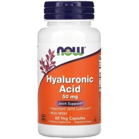 NOW Foods Hyaluronic Acid 50 mg + MSM Kapseln