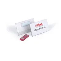 Durable Namensschilder 40x75 mm mit Magnet 25 Stück