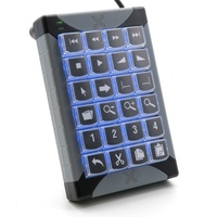 P.I. Engineering P&I Engineering XK-24, Tastatur USB Schwarz, Grau