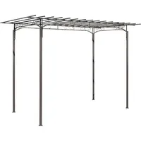 VidaXL Stahl Pavillon Gartenlaube Gartenhaus Laube Gartenhaus
