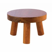 APS Buffetständer, Buffettisch aus Akazienholz, Buffethocker, Ø 15 cm,