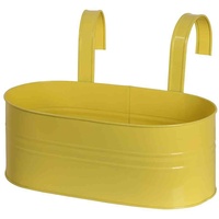 Siena Garden Balkonkasten oval mit Haltern 39 x 16,5