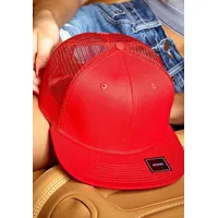 MSTRDS Trucker Snapback Cap Rot, Größe One Size