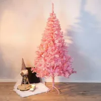 Hi Gravidus schicker künstlicher Tannenbaum in pink mit Metallständer