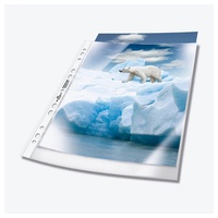 Durable Prospekthüllen DIN A4 transparent genarbt 0,08 mm