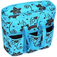 Atlantic Fahrrad Kühltasche/Gepäckträgertasche, Tasche, Tragetasche, Thermotasche Picknicktasche Satteltasche Blumendesign