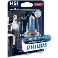 Philips 12636BVBW CrystalVision ultra HS1 Motorrad-Scheinwerferlampe, 1 Stück