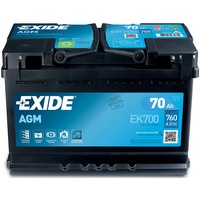 Exide EK700 AGM 70Ah 760A