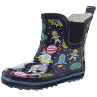 Beck Jungen Space Gummistiefel, Blau, 26 EU