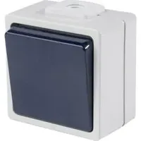 As - Schwabe AS Schwabe 62450 Aufputz-Schalter IP54 Grau