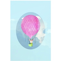 KOMAR Happy Balloon Blue", bunt (farbe bild(er): bunt), B:50cm