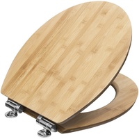 CORNAT WC-Sitz »LIGNA«, Echtholz oval, mit Softclose-Funktion - braun