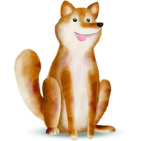 KOMAR Cute Animal Dog", bunt (farbe bild(er): bunt), B:50cm