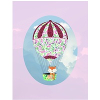 KOMAR Bild KOMAR "Happy Balloon Rose", bunt (farbe bild(er):