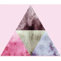 KOMAR Triangles Top Red", bunt (farbe bild(er): bunt), B:50cm