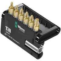 WERA Bit-Check 7 TiN PZ Universal 1 SB Pozidriv