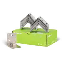 GAH Alberts Alberts 848217 Schwerlast-Winkelverbinder mit Sicke | Edelstahl