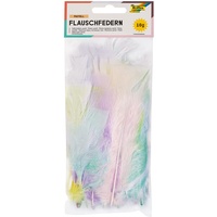 Folia Federn mehrfarbig Flauschfedern Pastell