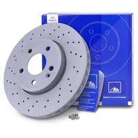 ATE Bremsscheibe belüftet gelocht vorne rechts links für Mercedes-Benz