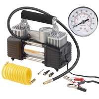 Lescars Mobiler Luft-Kompressor, Manometer, 12 V, 100 psi, 288