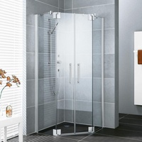 Kermi Pasa XP Fünfeck-Duschkabine Pendeltür 90 x 90 cm