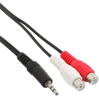 InLine Audiokabel 2x Cinch-Buchse - 3,5mm Klinken-Stecker 3,0m (89941C)