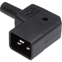 Martin Kaiser Kaiser 745/sw/C Kaltgeräte-Steckverbinder 745 Stecker, gewinkelt Gesamtpolzahl: