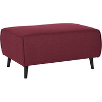 DOMO collection Hocker »Amora«, mit Federkern rot