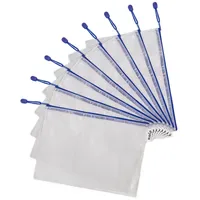 Tarifold Reißverschlusstasche PVC blau A4, 330x240mm VE=8 Stück