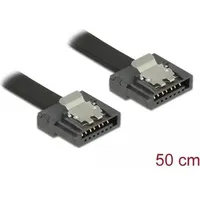 DeLock Kabel SATA Flexi 6 Gb/s 50 cm schwarz