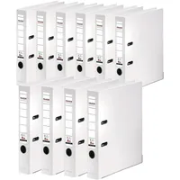 Falken Ordner Chromocolor A4 PP 50mm weiß Packung mit