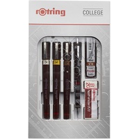 Rotring Isograph College-Set Tuschefüller-Set schwarz, 1 Set