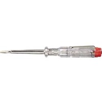 Wiha Spannungsprüfer 220-250 Volt Schlitz transparent, mit Ansteckclip in