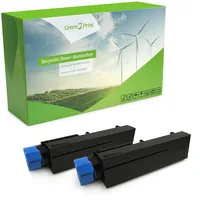 Green2Print Hochleistungstoner Doppelpack, 2 Kartuschen 2x 12000 Seiten ersetzt