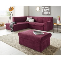 DOMO collection Hocker »Topper«, mit Wellenunterfederung, auf Kunststoffgleitern lila