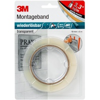 3M Montageband transp.L.5m B.19mm Rl.