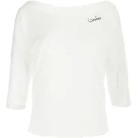 Winshape Damen Ultra Leichtes Modal-3/4-arm Mcs001 3/4-arm Shirt, Vanilla-weiss,