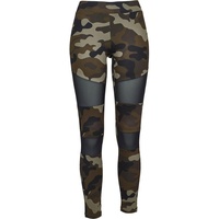 URBAN CLASSICS Camo Tech Mesh Leggings Wood Camo /