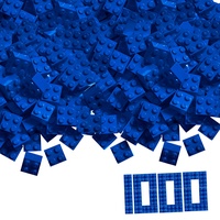Simba 104114118 - Blox, 1000 blaue 4er Steine lose,