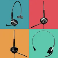 GEQUDIO Headset 1-Ohr mit USB für PC, Mac
