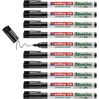 Edding 25 EcoLine Permanentmarker schwarz 1,0 mm, 10 St.