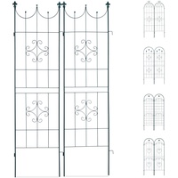 Relaxdays Rankgitter Metall dunkelgrün rechteckig 50,0 x 180,0 cm,
