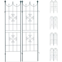 Relaxdays Rankgitter Metall, 180 x 50 cm, Rankhilfe Garten,