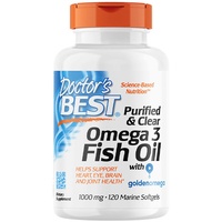 Doctor's Best Purified & Clear Omega-3 Fish Oil 1000