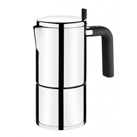 Bra Bali | Italienische Kaffeemaschine, Edelstahl, 18/10, 6 Tassen,