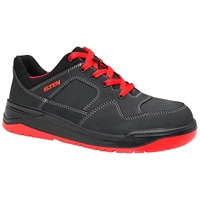 ELTEN MAVERICK black-red Low ESD S3, Herren, Leder, Stahlkappe,