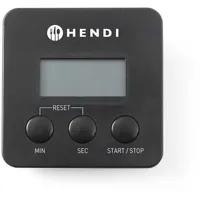 HENDI Digitale Küchenuhr mit Magnetclip 6,7 x 6,7 cm