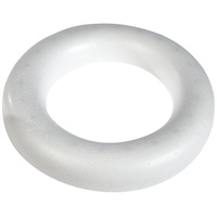 Glorex  6 3803 833 Halbring aus Styropor Rückseite flach
